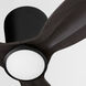 Zoro 56 inch Matte Black with Colonial Black Blades Patio Fan