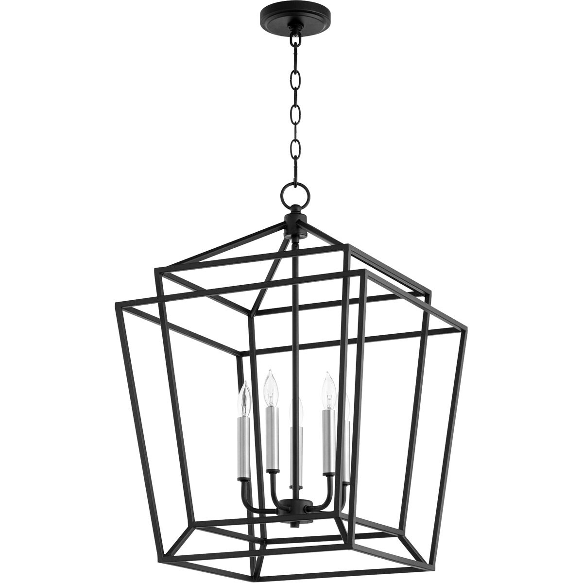 Monument 5 Light 18 inch Noir Foyer Pendant Ceiling Light