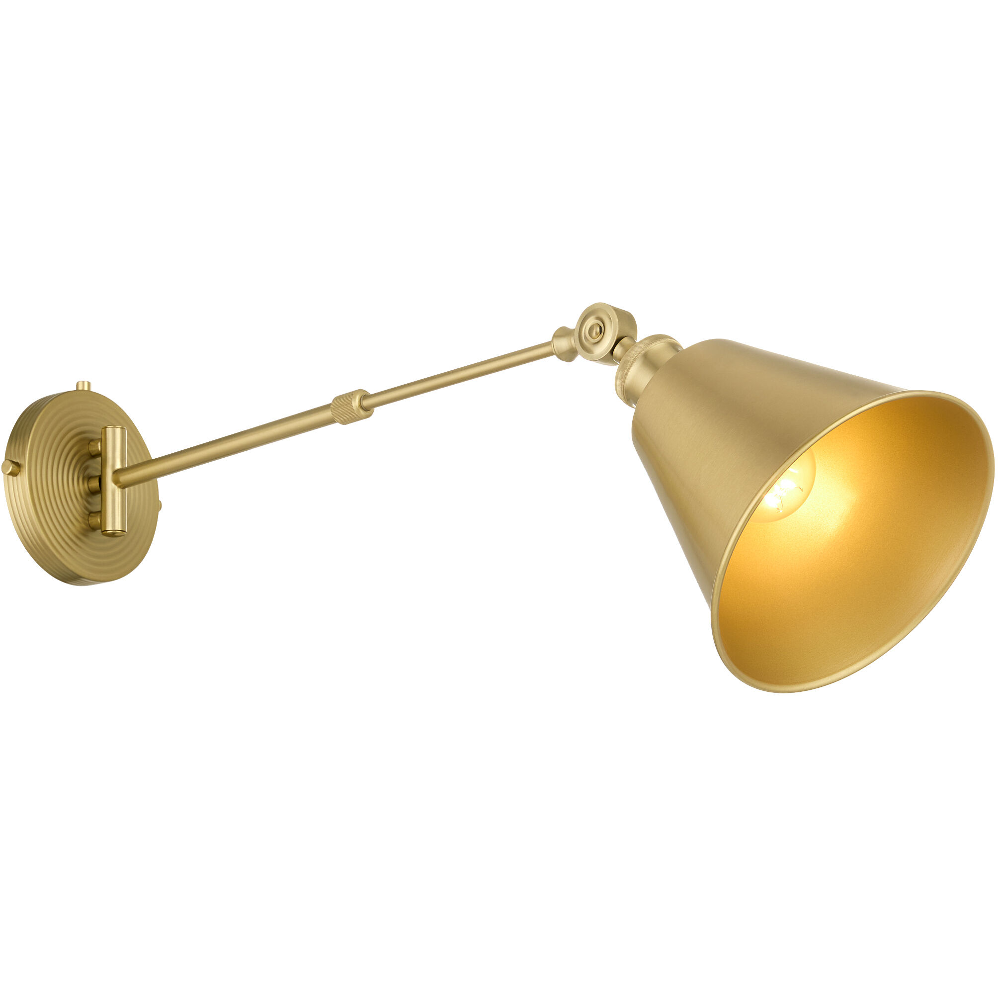 Bailey Wall Mount Wall Light in Aged Brass