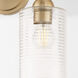 Charlotte 2 Light 13.75 inch Aged Brass Vanity Light Wall Light