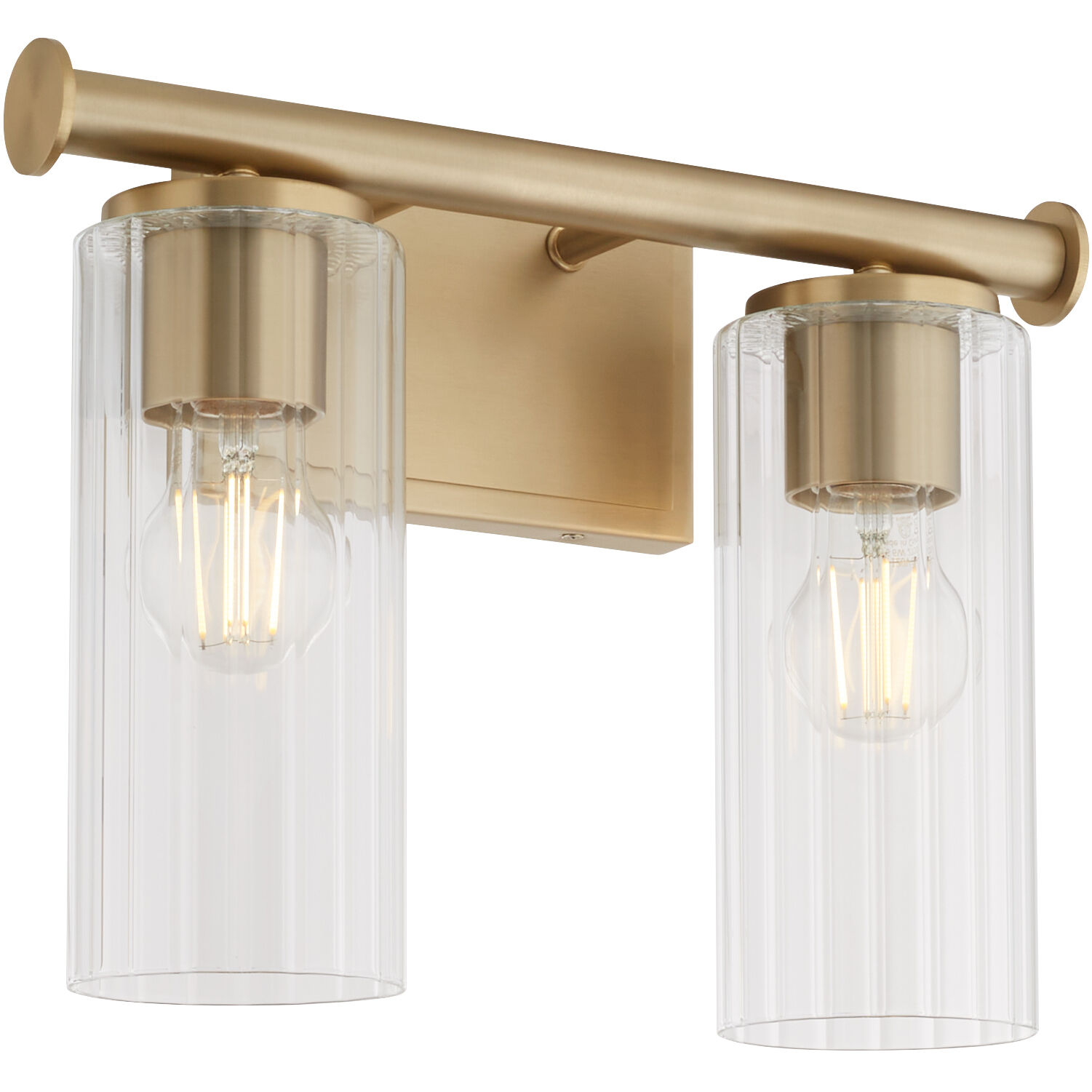 Mercier 2 Light 14.25 inch Aged Brass Vanity Light Wall Light