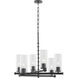 Mercier 6 Light 26 inch Matte Black Chandelier Ceiling Light