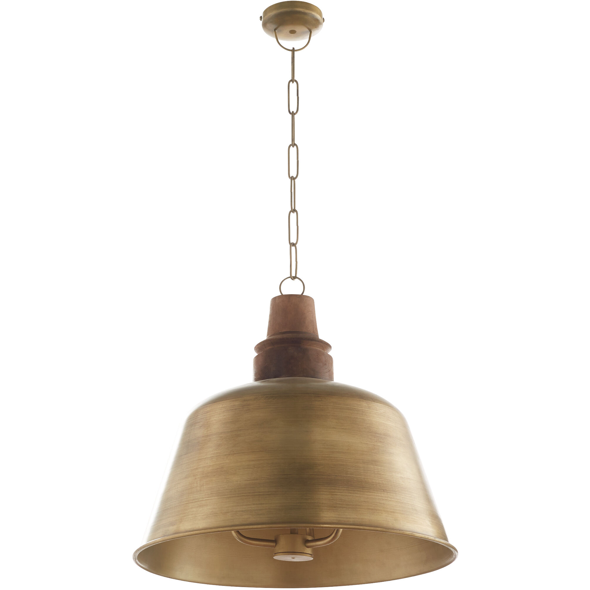 Artisan Series 3 Light 19.75 inch Artisan's Brass Pendant Ceiling Light