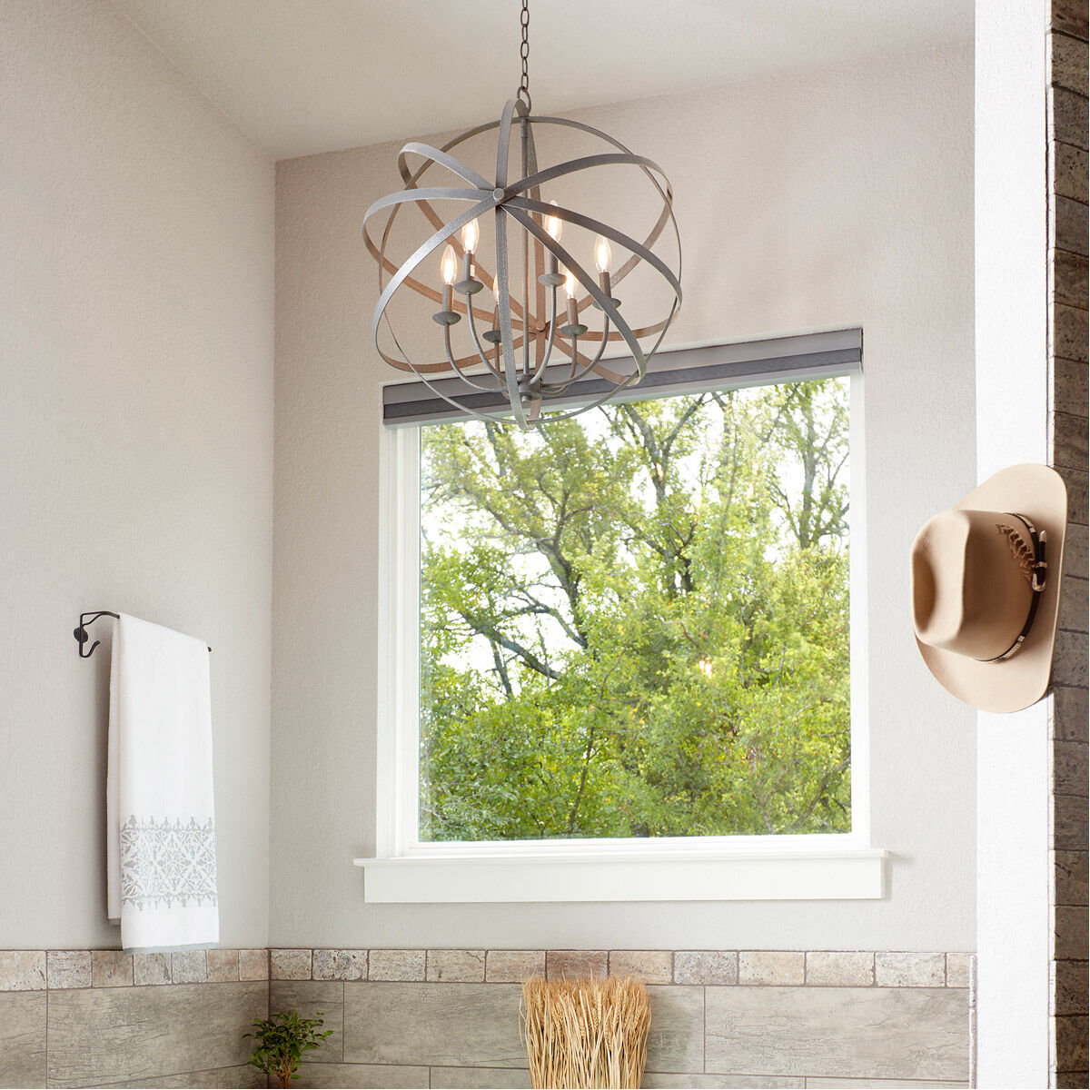 Celeste 6 Light 25.5 inch Zinc Chandelier Ceiling Light