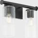 Mercier 2 Light 14.25 inch Matte Black Vanity Light Wall Light