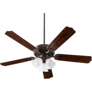 Capri X 52 inch Oiled Bronze with Reversible Oiled Bronze and Walnut Blades Ceiling Fan in Satin Opal, 3