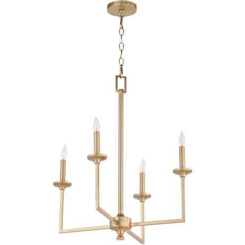 Eldorado 4 Light 22 inch Aged Brass Chandelier Ceiling Light