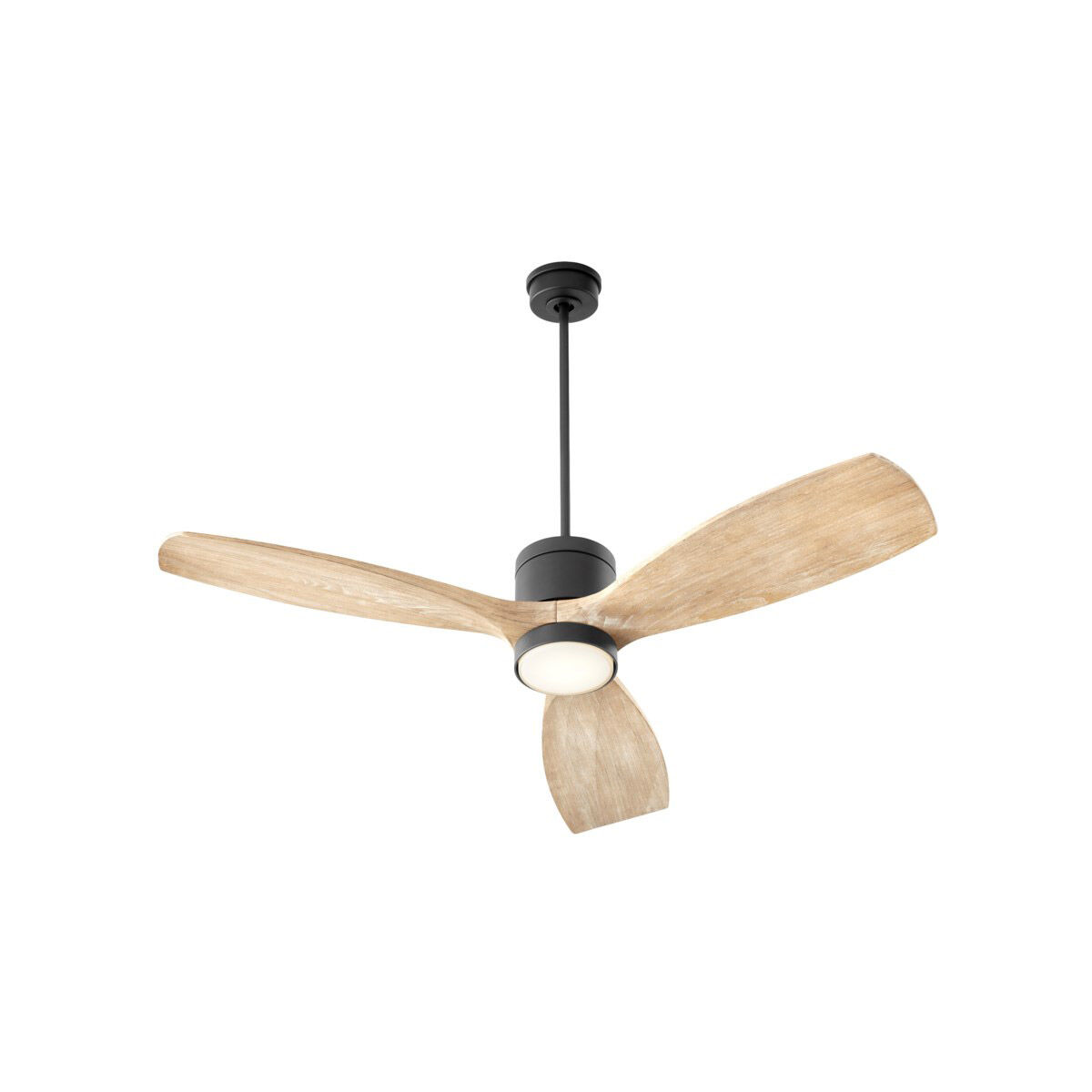 Lurus 64 inch Matte Black with Weathered Gray Blades Ceiling Fan
