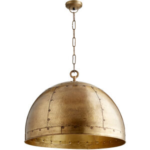 Artisan 1 Light 24 inch Artisan's Brass Pendant Ceiling Light