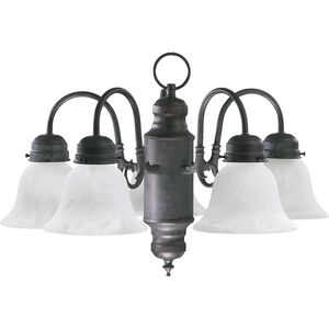 Fort Worth 5 Light 20 inch Toasted Sienna Chandelier Ceiling Light