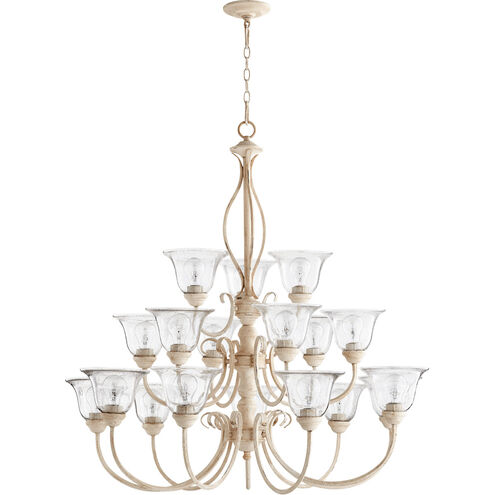 Spencer 18 Light 39 inch Persian White Chandelier Ceiling Light, Clear Seeded