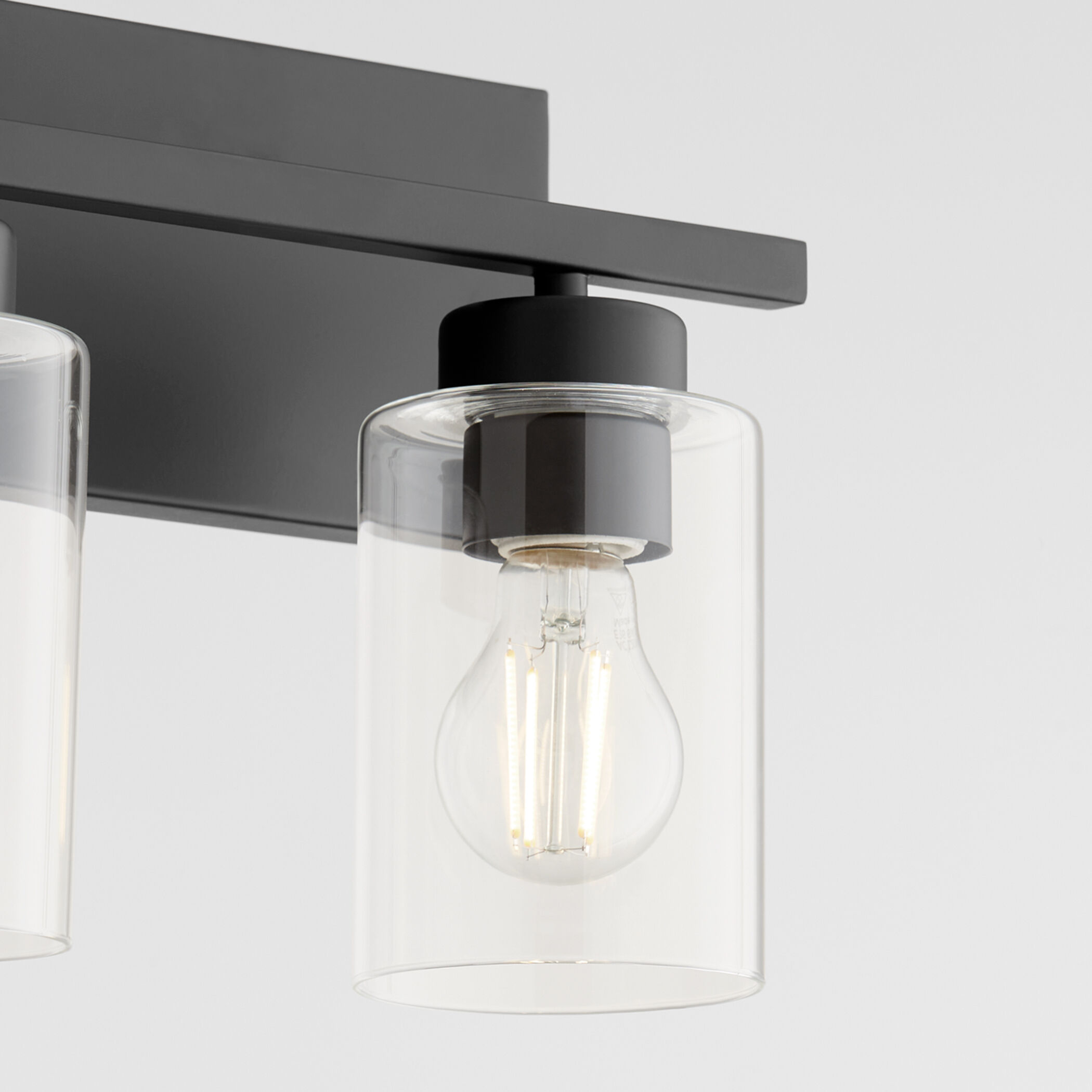 Carter 4 Light 30 inch Matte Black Vanity Light Wall Light