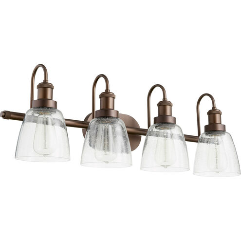 Fort Worth 4 Light 30 inch Oiled Bronze Vanity Light Wall Light