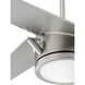 Axis 54 inch Satin Nickel with Silver Blades Ceiling Fan