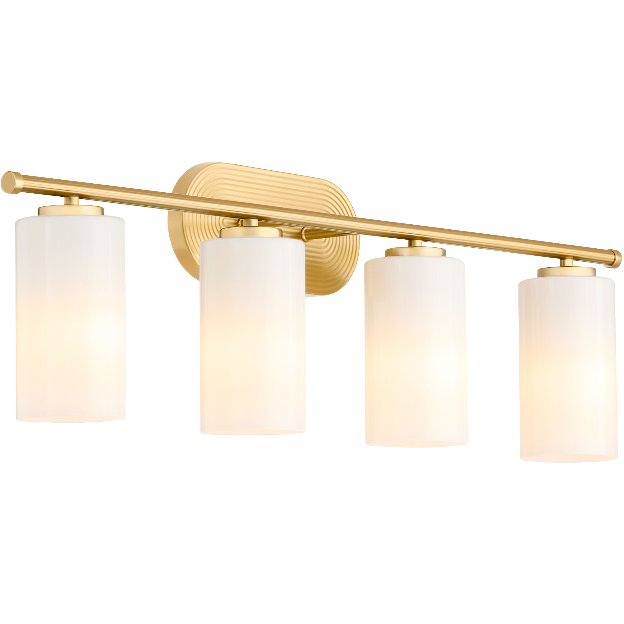 Belinder 4 Light 33 inch Aged Brass Vanity Light Wall Light