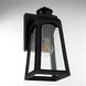 Francis 11.75 inch Matte Black Outdoor Wall Lantern