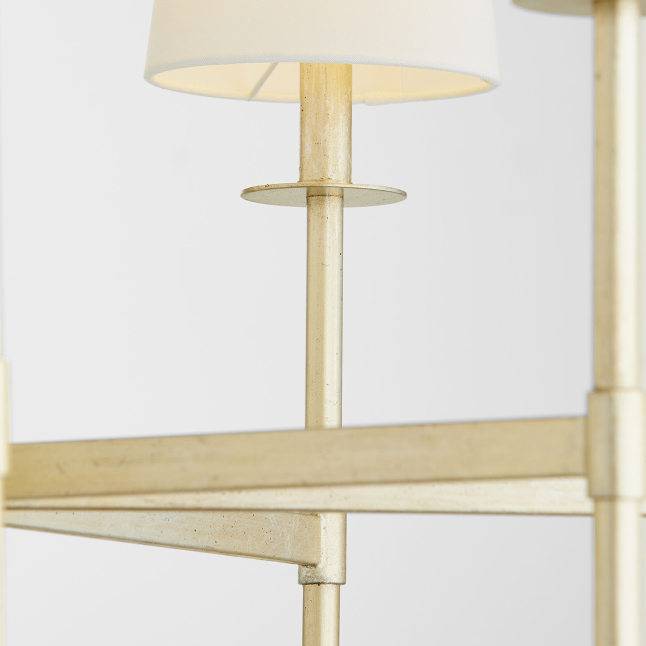 Belshaw 8 Light 33 inch Aged Silver Leaf Chandelier Ceiling Light