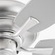 Apex Patio 56 inch Satin Nickel with Silver Blades Outdoor Ceiling Fan