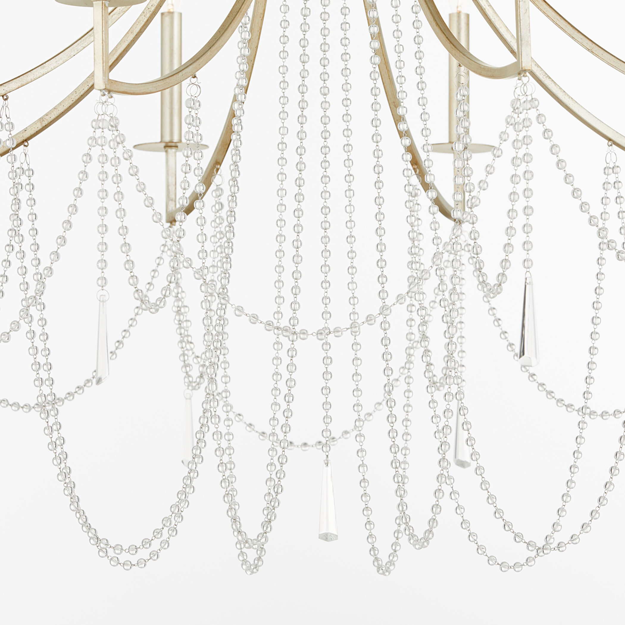 Quorum 628-8-60 Malin 8 Light 40 inch Antique Silver