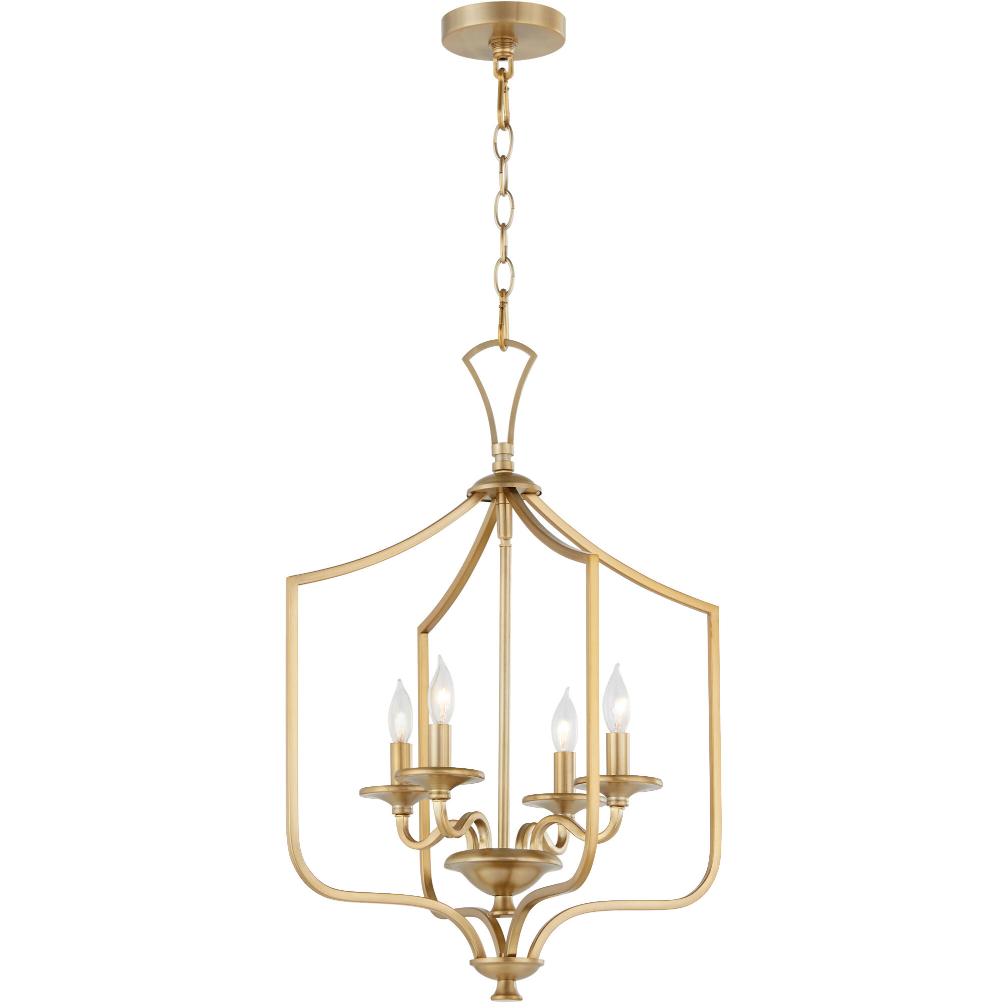 Brass entry light top