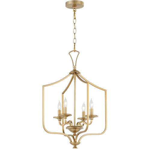 Maryse 4 Light 18 inch Aged Brass Entry Ceiling Light