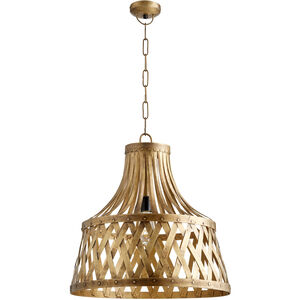Artisan 1 Light 20 inch Artisan's Brass Pendant Ceiling Light