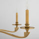 Chantelle 5 Light 28 inch Brushed Brass Chandelier Ceiling Light