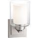 Fort Worth 1 Light 5 inch Satin Nickel Wall Mount Wall Light