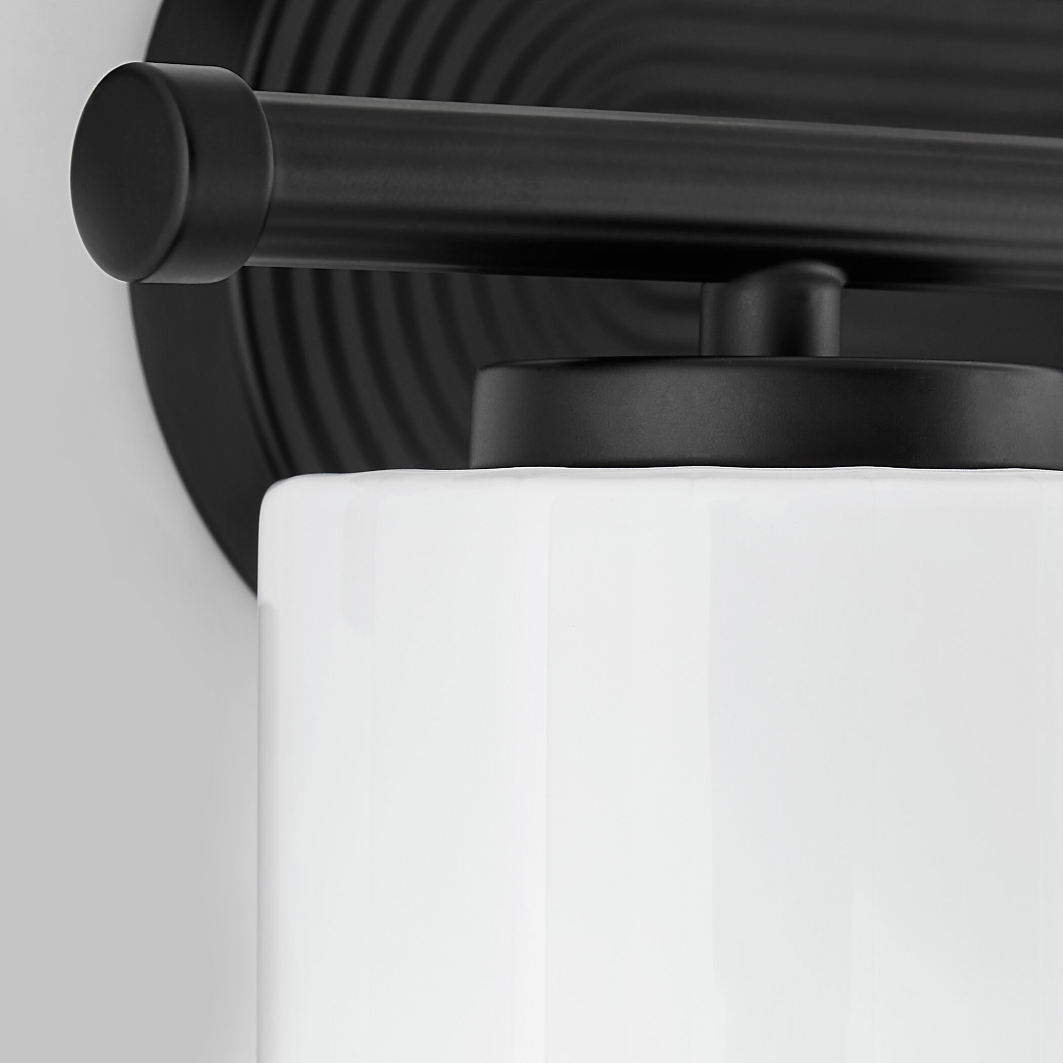 Belinder 2 Light 15 inch Matte Black Vanity Light Wall Light