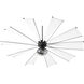 Mykonos 92 inch Noir with White Blades Indoor/Outdoor Ceiling Fan