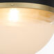 Fort Worth 1 Light 12.75 inch Textured Black with Aged Brass Pendant Ceiling Light