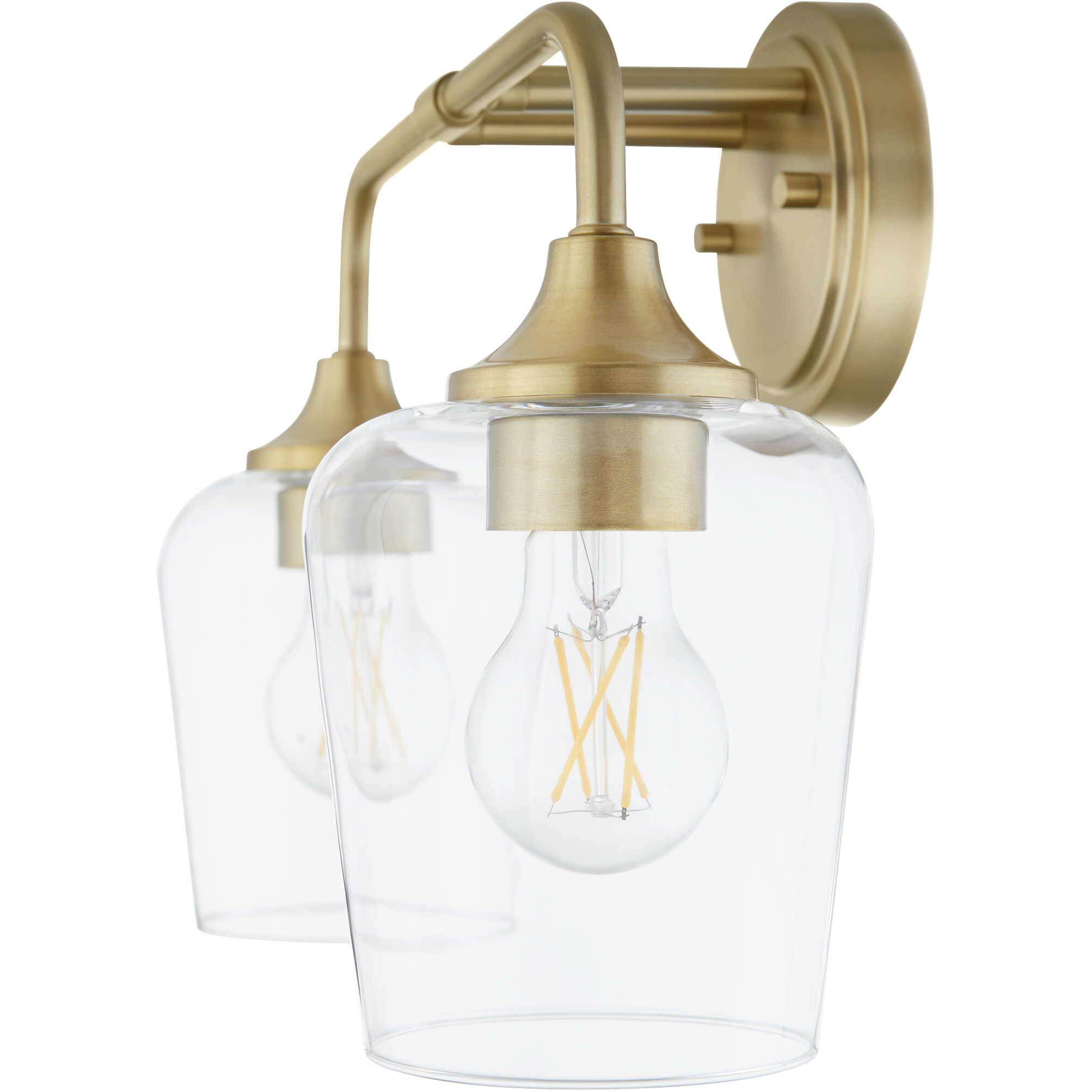 Raymond 2 Light 16 inch Aged Brass Vanity Light Wall Light