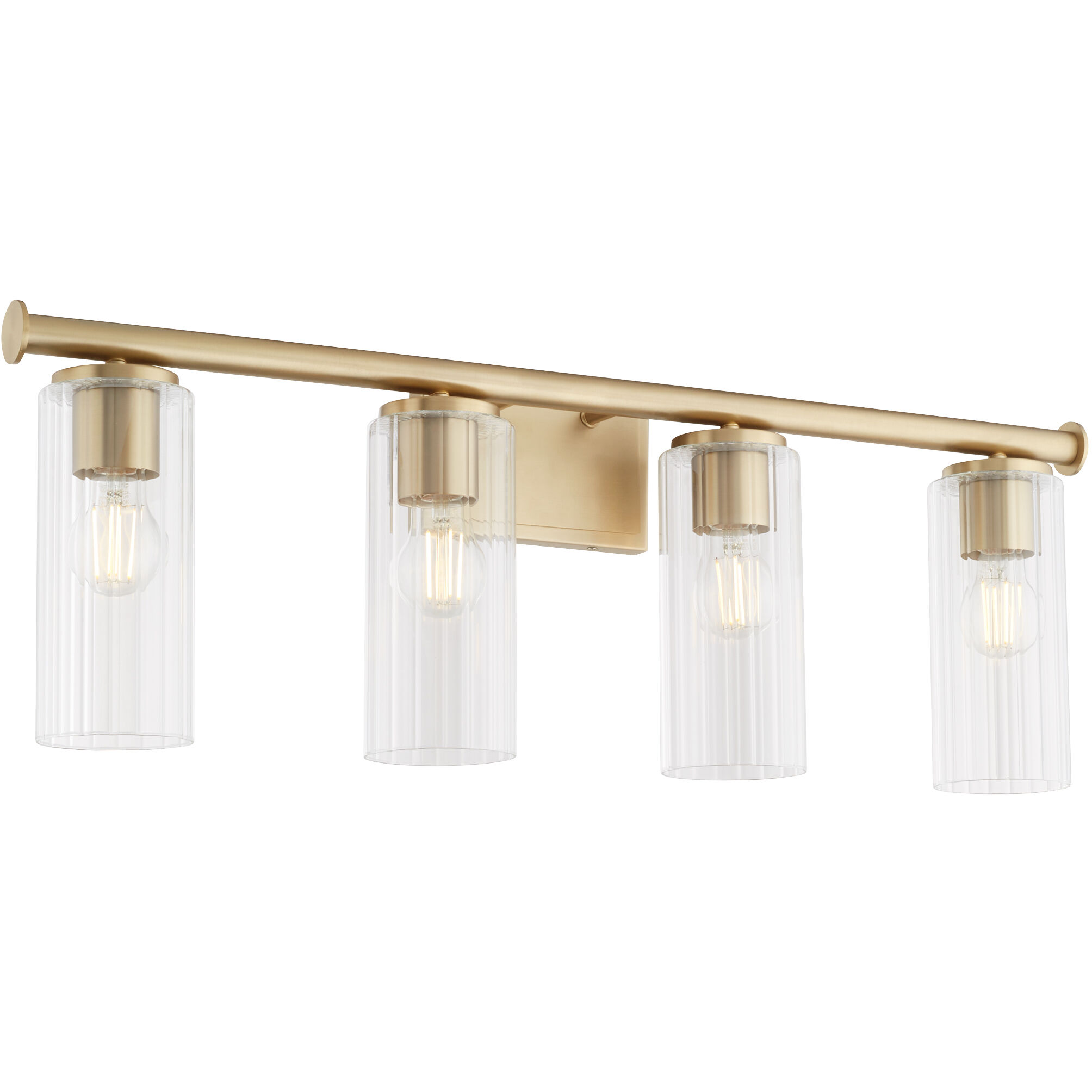 Mercier 4 Light 32 inch Aged Brass Vanity Light Wall Light