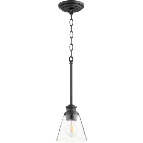 Dunbar 1 Light 6 inch Noir Mini Pendant Ceiling Light