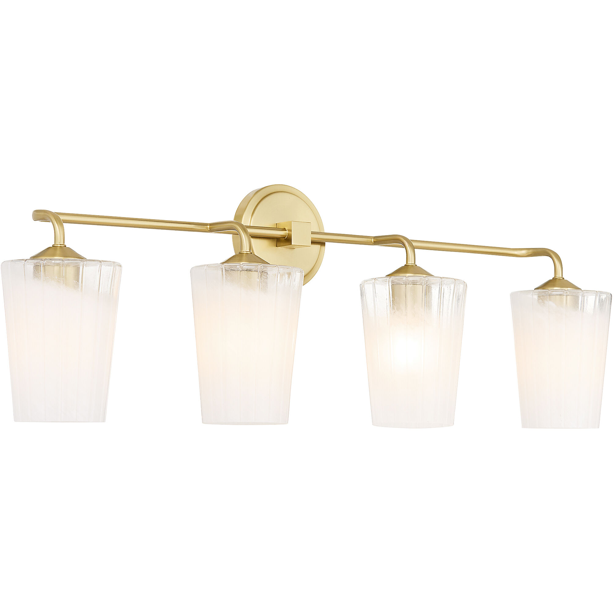 Providence 4 Light 35 inch Aged Brass Vanity Light Wall Light