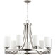 Lancaster 9 Light 33.5 inch Satin Nickel Chandelier Ceiling Light