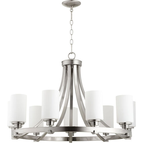 Lancaster 9 Light 33.5 inch Satin Nickel Chandelier Ceiling Light