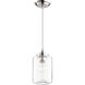Fort Worth 1 Light 5.75 inch Satin Nickel Mini Pendant Ceiling Light