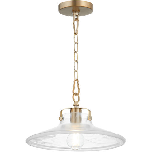 Fort Worth 1 Light 13 inch Aged Brass Dual Mount Pendant Ceiling Light