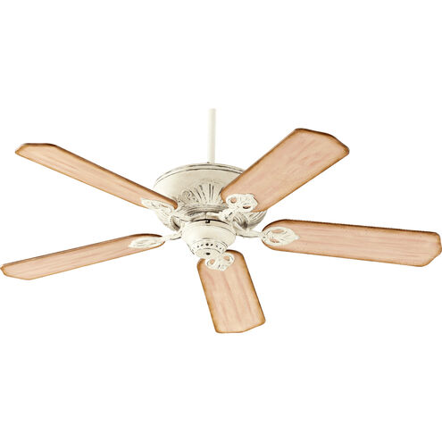 Chateaux 52 inch Persian White with Distressed Weathered Pine Blades Ceiling Fan