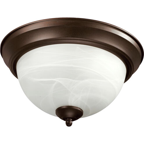 Fort Worth 3 Light 16 inch Oiled Bronze Flush Mount Ceiling Light