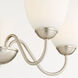 Fort Worth 5 Light 23 inch Satin Nickel Chandelier Ceiling Light, Quorum Home