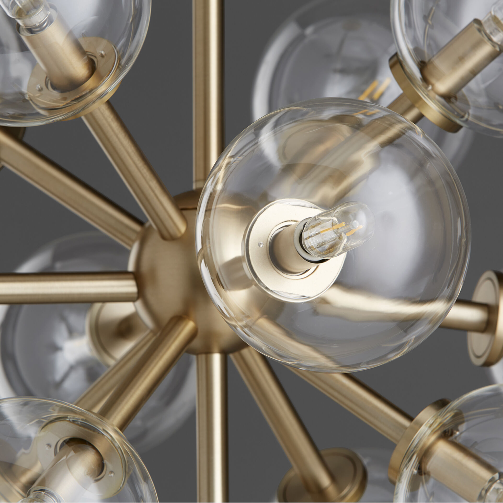 Rovi 13 Light 26 inch Aged Brass Pendant Ceiling Light