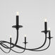 Maryse 10 Light 60 inch Matte Black Chandelier Ceiling Light