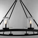 Gentry 8 Light 42 inch Matte Black Chandelier Ceiling Light