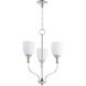 Richmond 3 Light 18 inch Polished Nickel Chandelier Ceiling Light