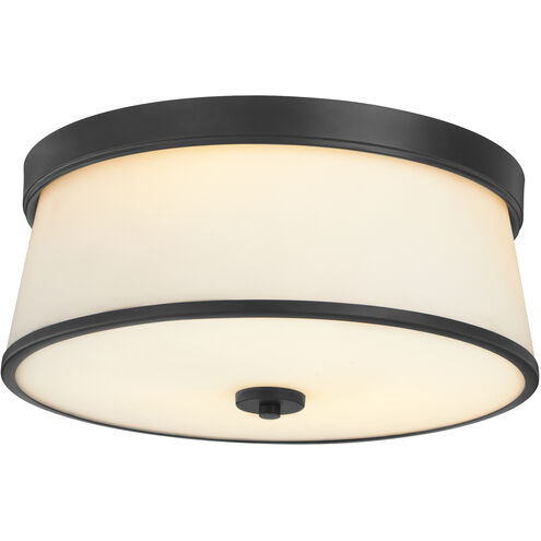 Weir 3 Light 16 inch Matte Black Flush Mount Ceiling Light