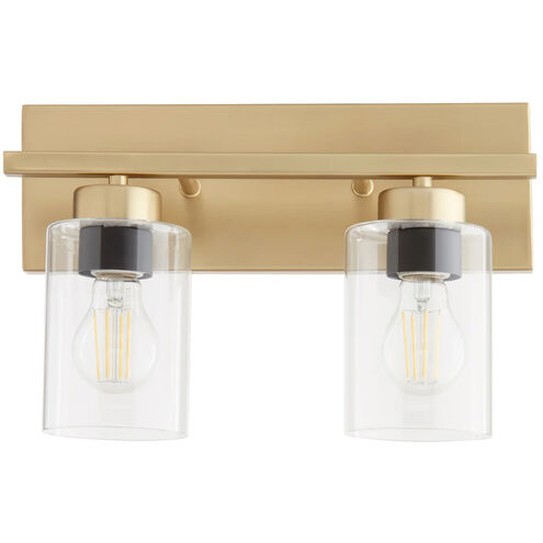Carter 2 Light 14 inch Aged Brass Vanity Light Wall Light
