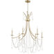 Malin 6 Light 32 inch Antique Silver Chandelier Ceiling Light