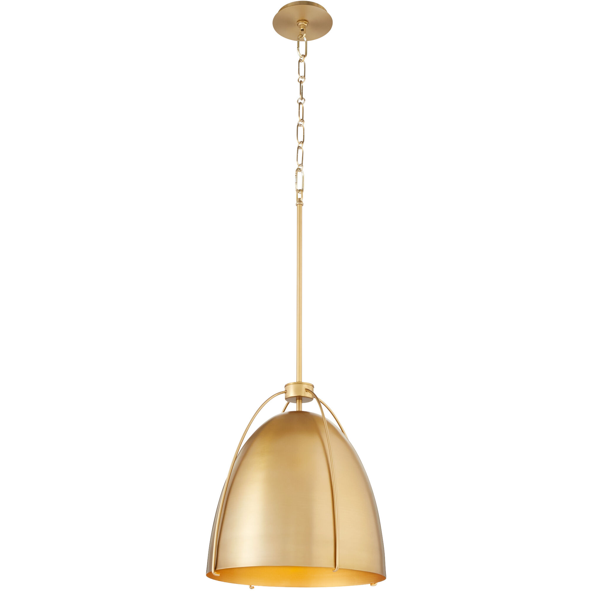 Jamie 1 Light 14.5 inch Aged Brass Pendant Ceiling Light